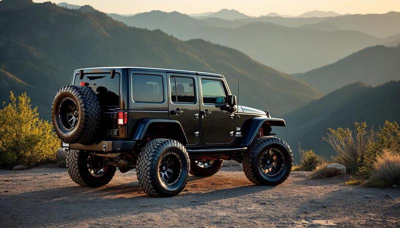 Jeep Wrangler JK with 3.5 inch lift and 35 inch tires