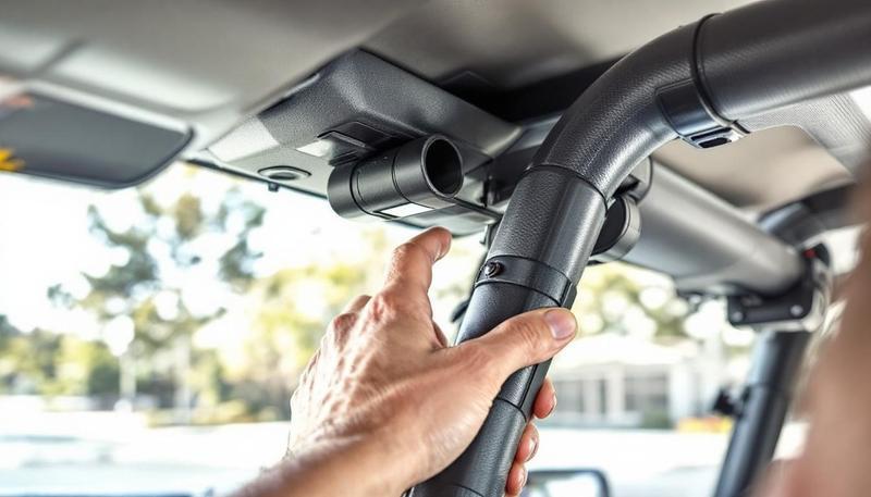 Best JK grab handles comparison showing GraBars, Rugged Ridge, Smittybilt, Warrior Products, and Mopar options