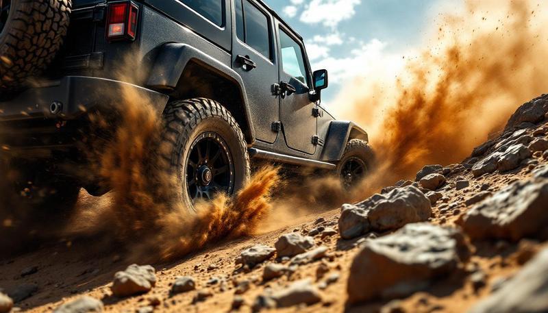 JK skid plate protecting undercarriage components