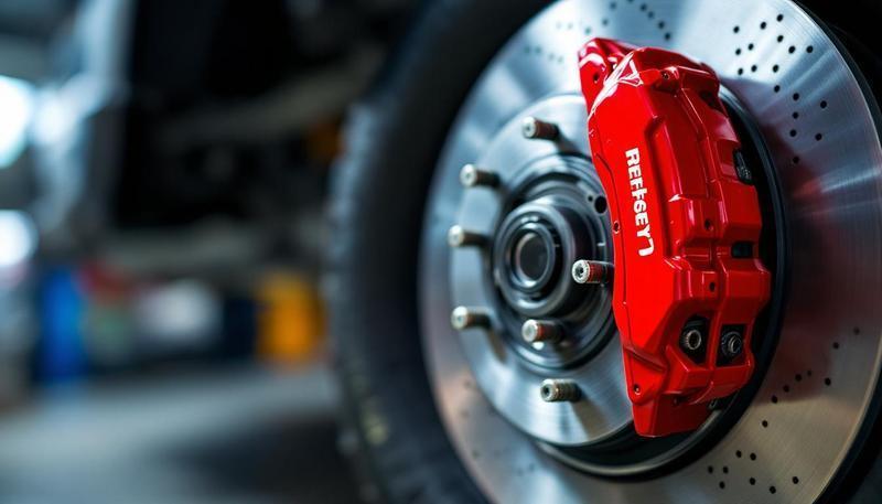 Jeep JK brake upgrade with slotted rotors