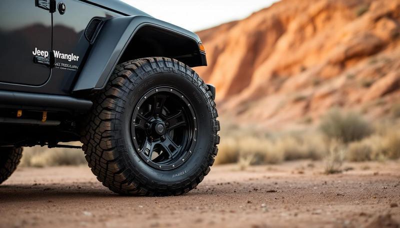 Diagram showing JK wheel offset and backspacing measurements