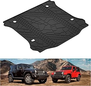 KIWI MASTER Cargo Mat for 2007-2018 Jeep Wrangler JK, OEM Replacement 82213184, for Jeep JK