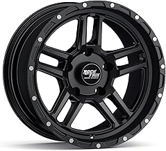 RockTrix RT109 17 inch Wheel Compatible with Jeep Wrangler JK JL 17x9 5x5 Wheels for Jeep JK
