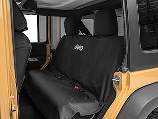 Jeep Licensed by TruShield Waterproof Pet Guard Seat Cover with Jeep Logo Compat for Jeep JK